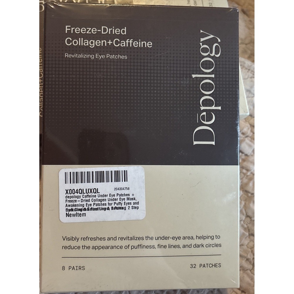 Depology Freeze-Dried Collagen + Caffeine Revitaling Eye Patch (32 Patches =8pr)